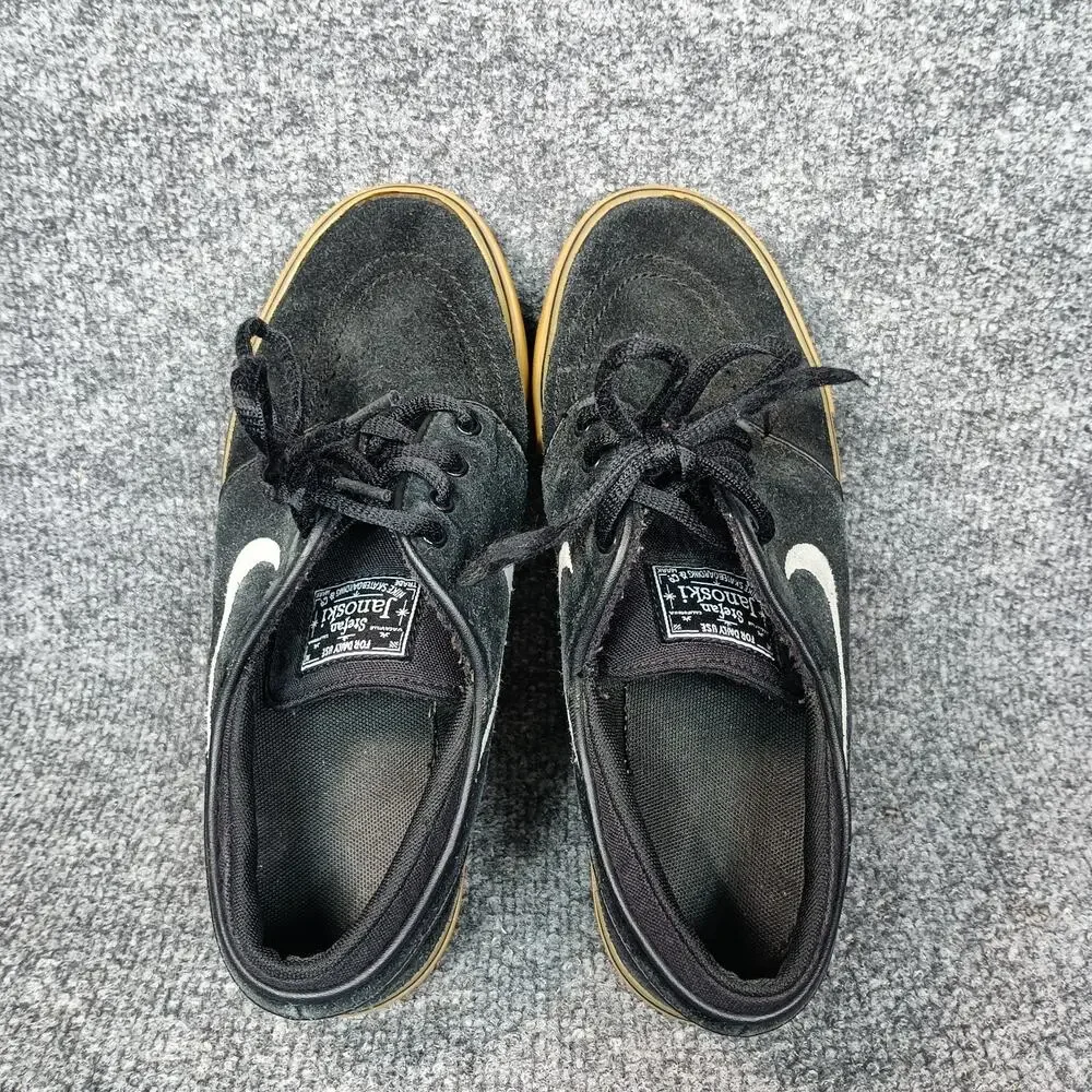 Nike SB Stefan Janoski Boys Youth 5.5Y Black Gum Suede Skate Sneakers - Picture 8 of 9